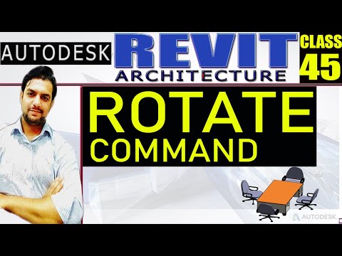 REVIT |45 Rotate Command in Revit Architecture |Cad Tutorials By Yasir