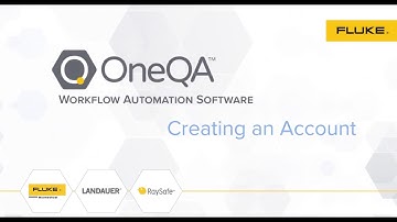 Fluke Biomedical OneQA - How to Create an Account