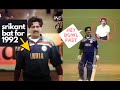 Srikanth batting for india 1992ind vs zim 1992  rarematch