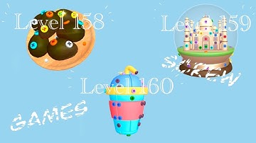 Screw Sort Jam, 3D Level 158-160