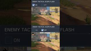 Enemy tactical scope flash on/off #settings #codm #codmobile #codmtamil #shorts #callofduty