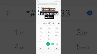 Secret code||Bluetooth address 2023#secretcode #android #bluetooth #tricks