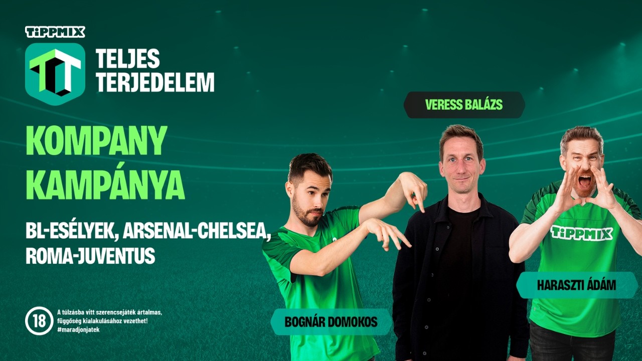 Kompany kampánya | Arsenal-Chelsea, Roma-Juventus - Veress Balázs [Tippmix Teljes Terjedelem 033]