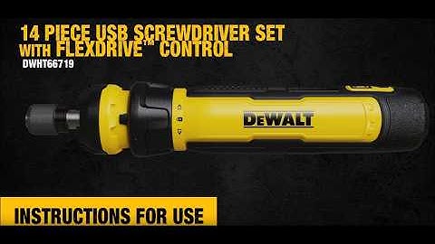 How to Use the Dewalt USB Screwdriver DWHT66719