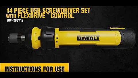 How to Use the Dewalt USB Screwdriver DWHT66719