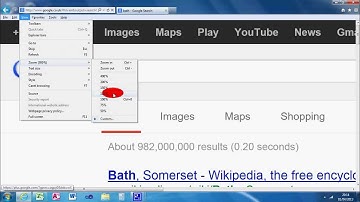 Adjust Internet Explorer Zoom - Make Browser Larger
