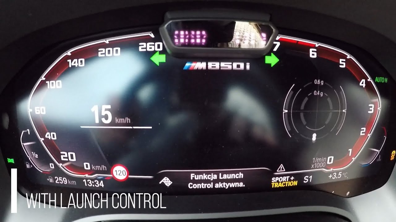 New BMW M850i xDrive (G15) - Launch Control Acceleration with & without ...