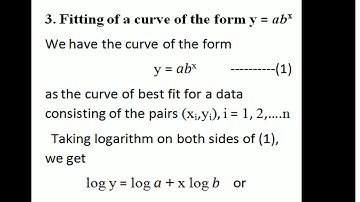 Fitting of curves by using Methode of least squares|1st Sem UG|Calicut U.city|Complimentary Stati
