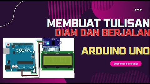 Membuat Tulisan diam dan Berjalan di LCD 16x2 dengan modul I2c Projec Arduino Uno #arduinoproject