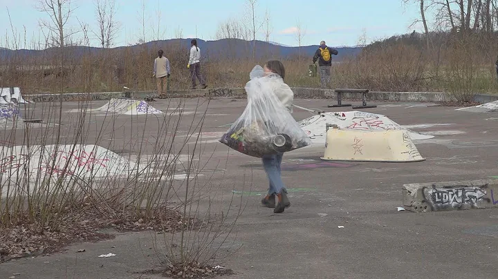 Community members clean up Burlington’s waterfront ahead of Earth Day
