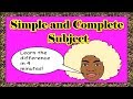 Understanding Simple and Complete Subjects