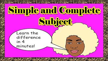 The Subject of a Sentence | Simple and Complete Subject