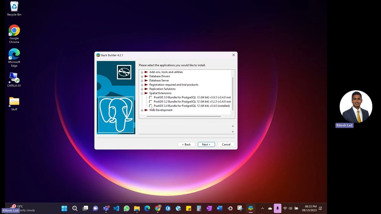 Install PostgreSQL and enable PostGIS extension