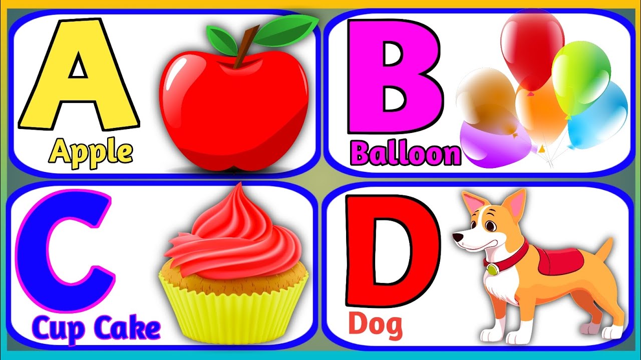 English alphabet | Learn Alphabet ABCD | ABC Preschool Book Learning ...