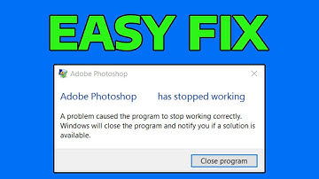 How To Fix Adobe Photoshop CC Has Stopped Working in Windows