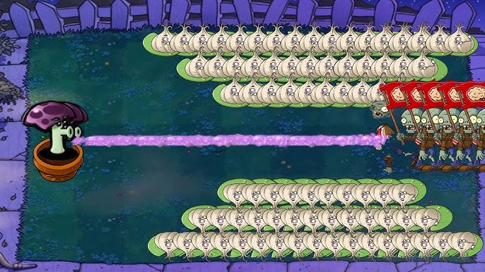 Plants vs Zombies Battlez - 1 Threepeater vs 99 Gagantuar Zombie