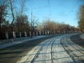 По Новотроицку на трамвае 1-го маршрута (2011 год, зима)