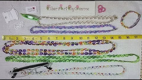 Shuttle tatting - easy tatted rings and chains beaded necklace