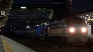 5092レ EF66-126牽引貨物列車 熱田駅通過