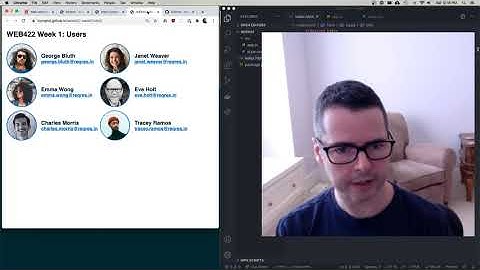 WEB422 Week 01 Part 5 - Using a Web API for Front End