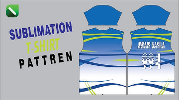 How To Make Sublimation T-Shirts Design And Pattern Fitting In Coreldraw | Awais Graphics
