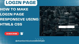 Animated Login Form using HTML & CSS only | No JavaScript or jQuery part| |full explination
