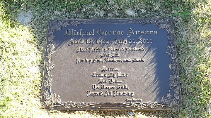 Actor Michael Ansara Grave Forest Lawn Cemetery Ho...