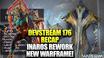 Warframe Devstream 176 Recap! New Warframe Dante! Inaros Rework! Warframe Soulframe Future!