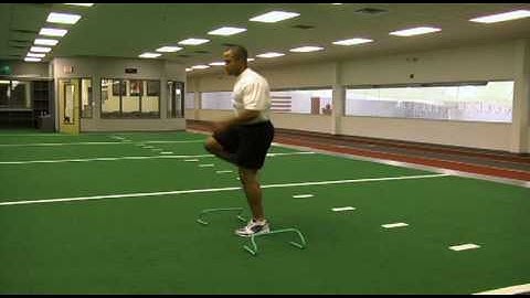 Lateral Step over Hurdles with