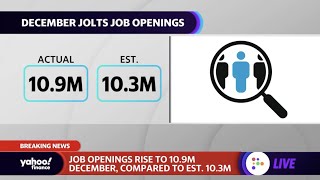 U.S. economy: Job openings tick up in December, manufacturing prices rise in January