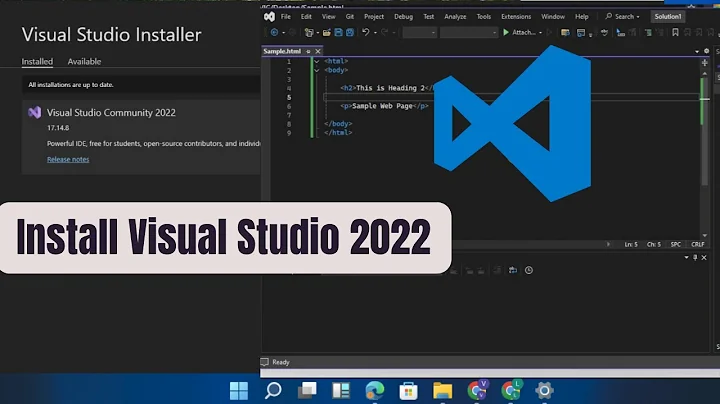 How to install Visual Studio 2022 on Windows 11 | Setup Visual Studio