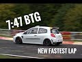 7:47 BTG Renault Clio 200 RS I fastest lap I Louis Walter #under8 - Nordschleife 03.10.2019