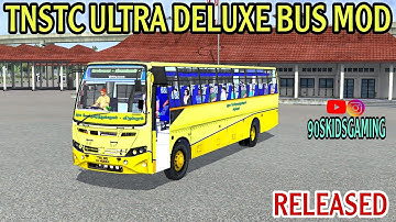 NEW TNSTC ULTRA DELUXE BUS MOD RELEASED|BUS SIMULATOR INDONESIA 4.3.2