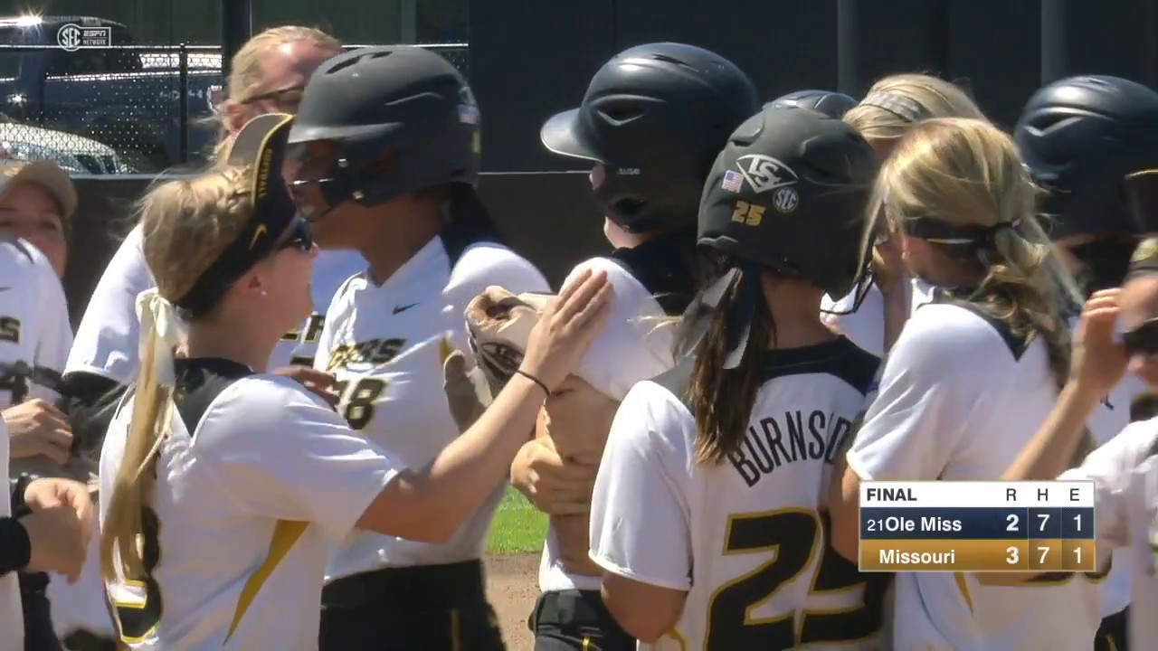 HIGHLIGHTS Mizzou Softball Gets Senior Day Victory YouTube