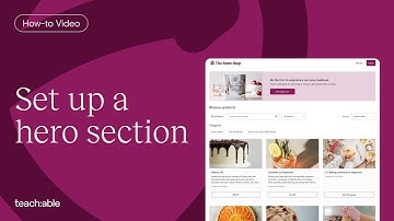 Creating a Hero Section on Teachable | Step-by-step Tutorial