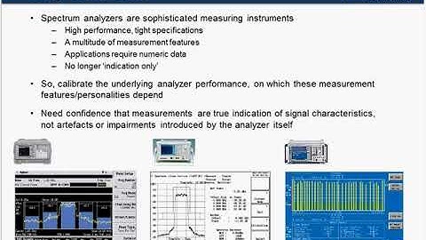 The basics of Spectrum Analyzer Calibration