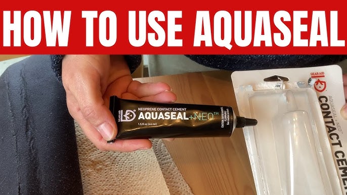Wader repair with AQUASEAL -What to do the opened tube- 