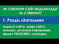 1  Розділ «Загальне». Створення сайту медзакладу за допомогою конструктора сайтів платформи ITMED