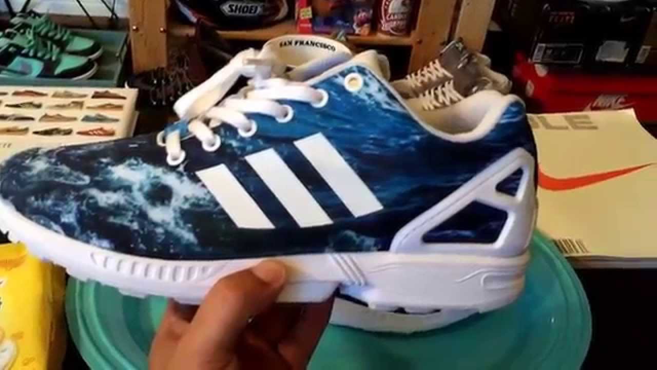 Latest pick up...Adidas ZX Flux "Waves" from the Photo Pack.... - YouTube