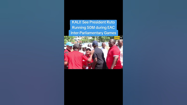 KALI! See Ruto Running 50M Race!!