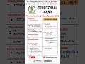 TA Army Recruitment 2026 | Territorial Army TA Army Bharti 2026 #army #armybharti2026 #jobs2026 👮✅🎉