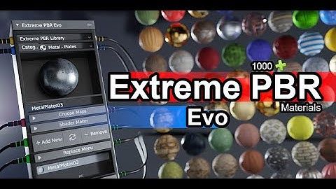 get over 1100 extreme pbr materials for blender