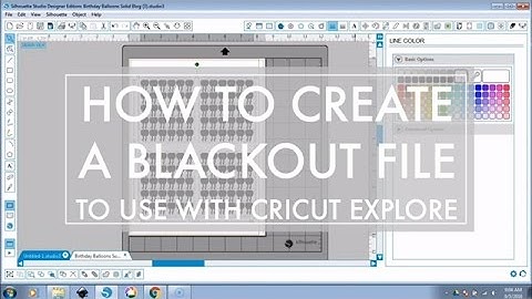 How to Create a Blackout File in Silhouette Studio to Cut PDF Printables with Cricut Explore