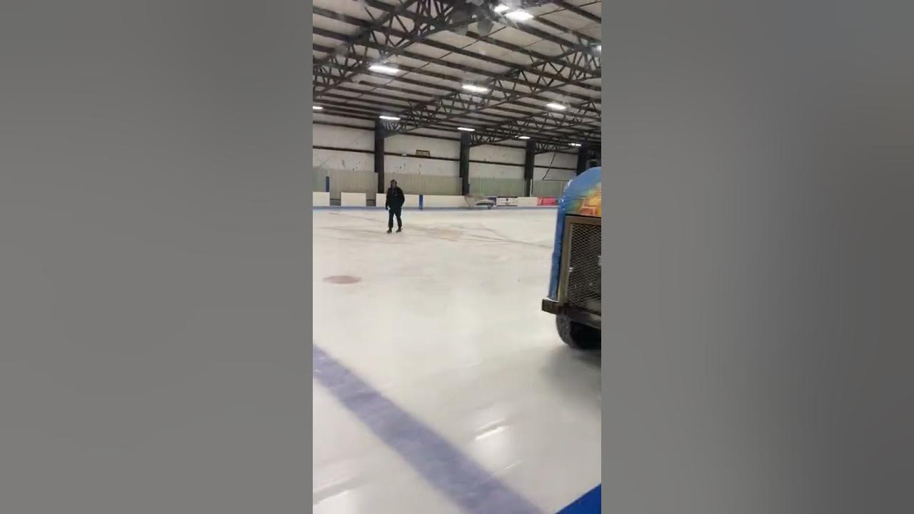 Zamboni machine Cleaning the Ice YouTube