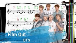 Film Out | BTS | Violin SHEET MUSIC [With Fingerings] [Level 3]