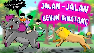 ORANG KOTA TAPI PERTAMA KALI PERGI KE KEBUN BINATANG - Animasi Lucu Kartun Indonesia #KARTUNLUCU