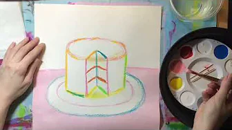 Let's Paint a Cake Inspired by Wayne Thiebaud