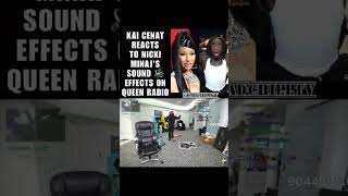 #KaiCenat REACTS TO #NickiMinaj SOUND EFFECTS ON QUEEN RADIO 😂😂