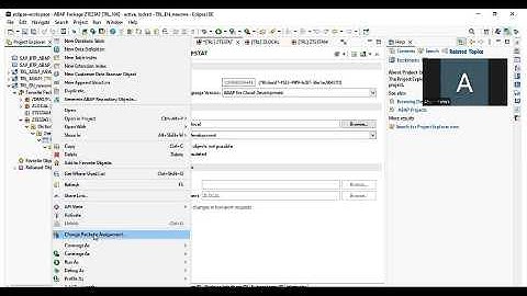 Package Assignment Change using RAP ABAP on ADT Eclipse SAP