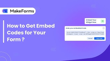 How to Get Embed Codes for Your Form | MakeForms